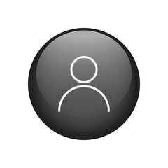User profile avatar person button icon vector