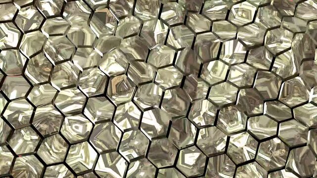 wave hexagon background with trapcode particular.