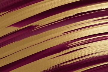 Antique Gold Burgundy Acrylic Oil Paint Brush Stroke Artwork Design