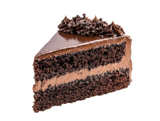 a piece of chocolate cake