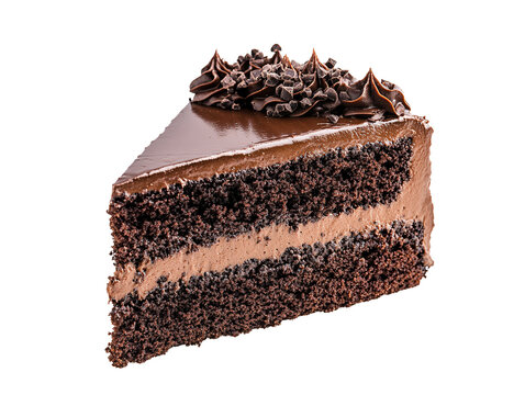 a piece of chocolate cake