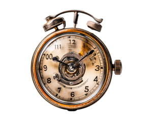 a close up of a clock