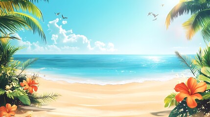 Summertime Tropical Paradise