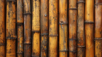 Fototapeta premium Bamboo texture background coming from natural