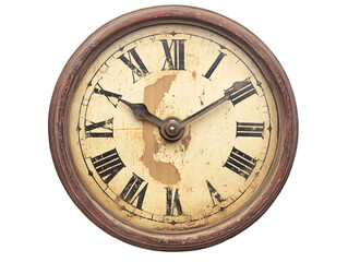 a clock with roman numerals