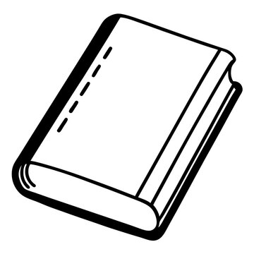 recommend clip art: notebook outline coloring book page line art illustration digital drawing