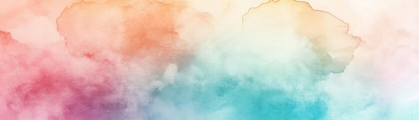 Fototapeta premium A vibrant watercolor background featuring a blend of soft colors, perfect for design projects, art prints, and creative applications.