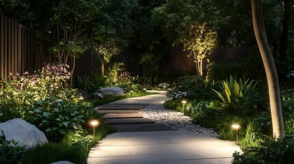 Blue Stage Lighting with Smoke