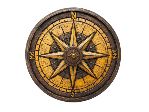 a compass on a white background