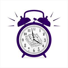 Alarm Clock Time Is Money Vector Image And Illustration