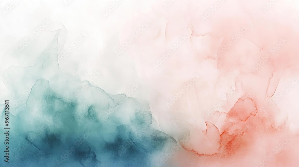Poster A beautiful abstract blend of soft colors creating a calming and serene atmosphere, perfect for backgrounds and designs.