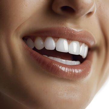 close up of a smile