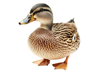 a close up of a duck
