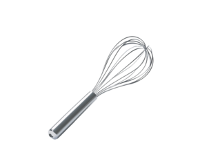 a whisk on a white surface