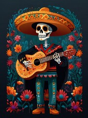 rock star with guitar