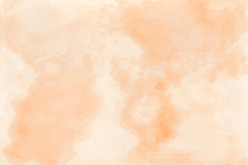 Peach cream abstract watercolor background. Blurred watercolour light texture. Pink nude gradient for cards, and cover designs. Hand drawn illustration for Valentines Day. Peach fuzz color pallet.