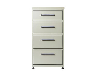 a white file cabinet with four drawers