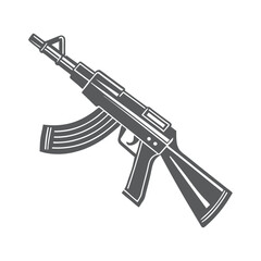 ak47 gun vector design template 