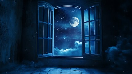 Nighttime View from a Window