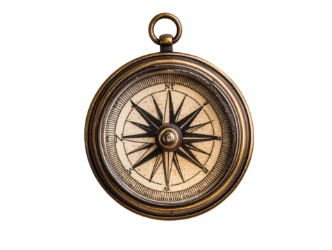 a close up of a compass