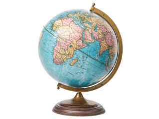a globe with a stand