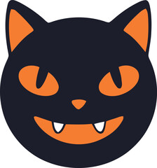 Halloween-themed emoji face 
