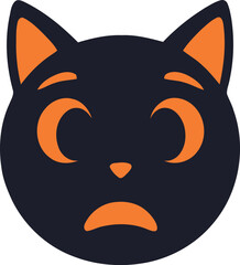 Halloween-themed emoji face 
