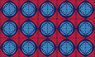 Seamless geometric and floral patterns for printing on fabric, curtains, wrapping paper and wallpaper.