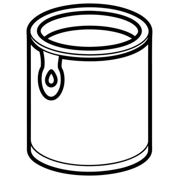 recommend clip art: paint can outline coloring book page line art illustration digital drawing