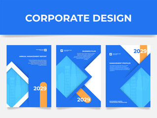 Design of corporate governance reporting documents including annual report, business plan and management profiles.