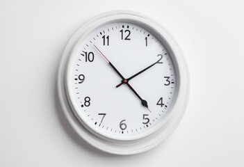 clock on a white background