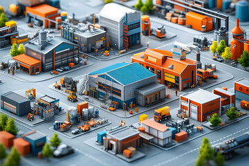 Industrial Park: Manufacturing, Logistics, and Supply Chain Efficiency