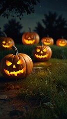 Obraz premium halloween pumpkin on a halloween