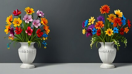 bouquet of flowers in vase