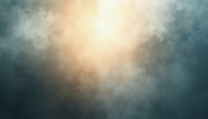 Obraz premium abstract ethereal background with glowing light beams in smoky atmosphere