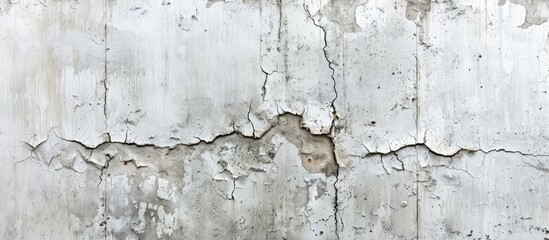 Obraz premium White textured cement wall with a grunge effect ideal for interior design projects or as a background for copy space image