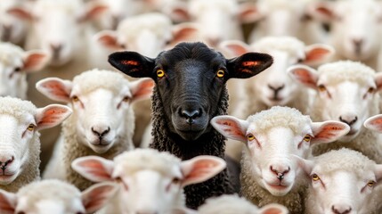 Silent Defiance – The Black Sheep’s Quiet Rebellion in a Sea of Conformity