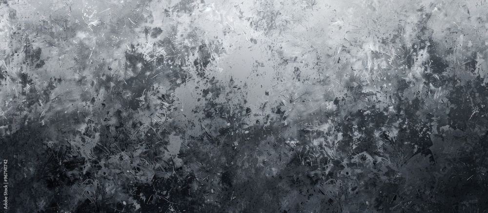 Leinwandbilder Monochrome abstract background with a grungy rough texture in shades of gray and black suitable for art or design projects with copy space image