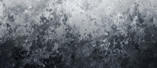 Monochrome abstract background with a grungy rough texture in shades of gray and black suitable for art or design projects with copy space image