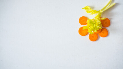 vegetables on a table