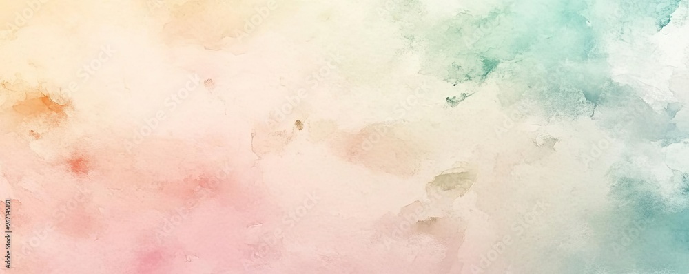 Poster a soft and colorful watercolor background, blending pastel hues for an artistic and calming effect. 
