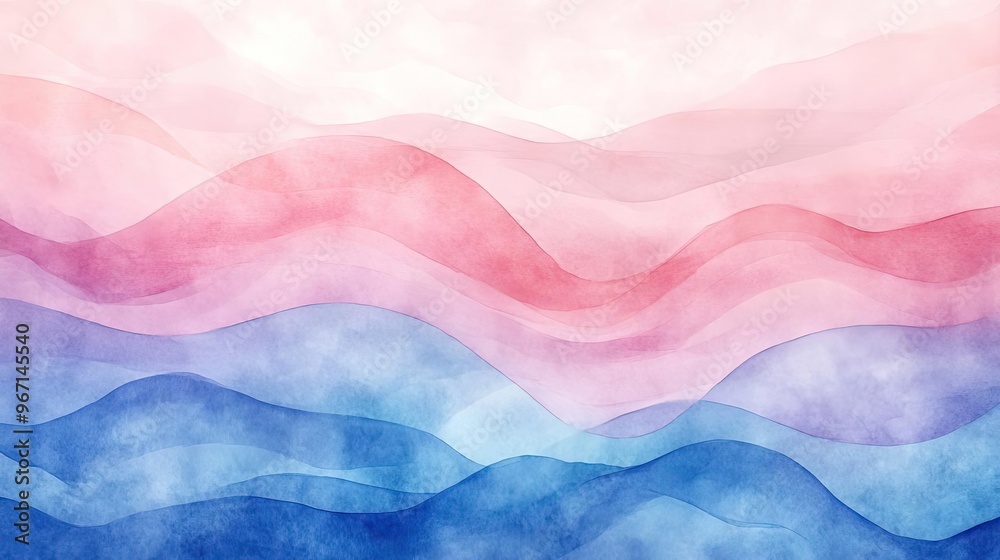 Aufkleber soft waves of pastel colors create a serene and calming abstract background ideal for themed designs