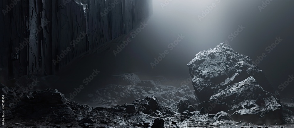 Aufkleber studio setting with dim background and high quality lighting gear a suitable copy space image