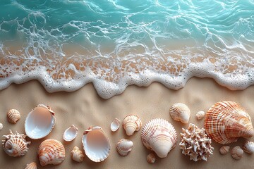 Tranquil Shores Gentle Waves Lapping on a Serene Beach