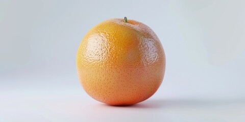 Fresh orange fruit on a white background