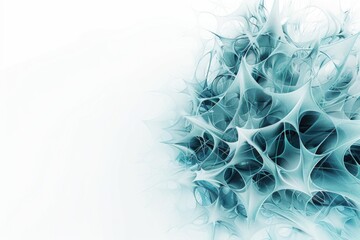Obraz premium CGI image of a blue flower, perfect for technology and innovation concepts
