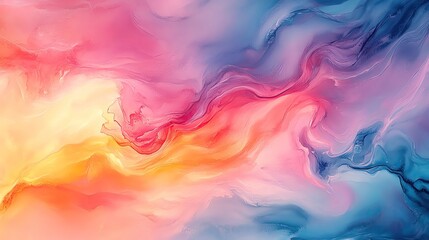 Fototapeta premium A vibrant abstract background featuring swirling shades of pink, orange, and blue, ideal for artistic and creative projects.