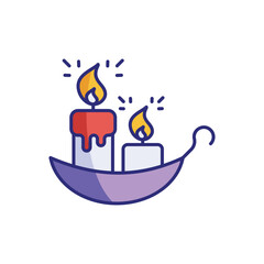 Candle vector icon