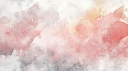 A soft, watercolor abstract art piece featuring gentle hues of pink and gray, perfect for modern design projects.