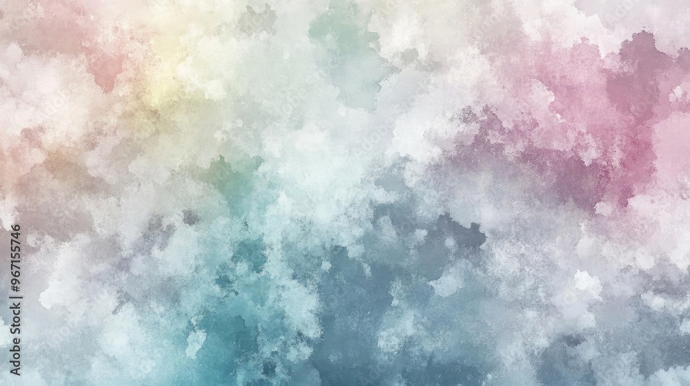 Poster A soft and colorful abstract background featuring a blend of pastel hues and gentle textures, perfect for creative projects.